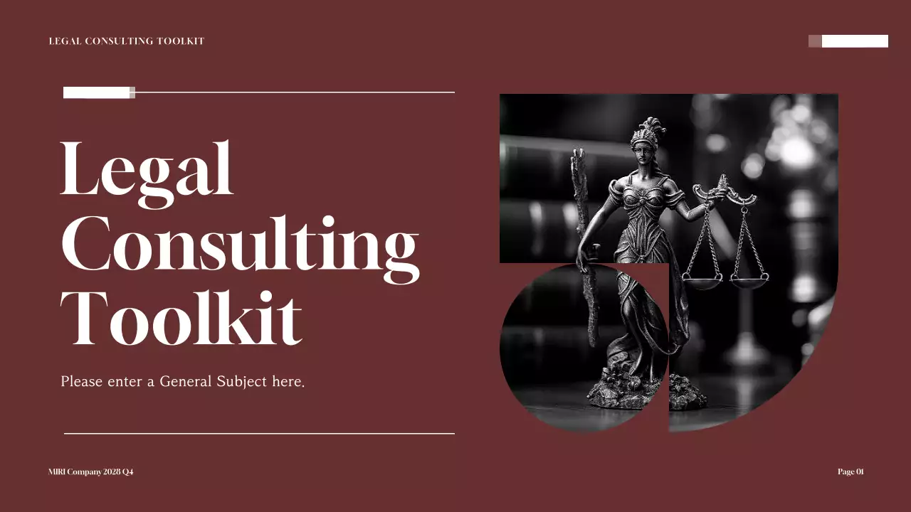 Maroon Professional Legal Document Presentation