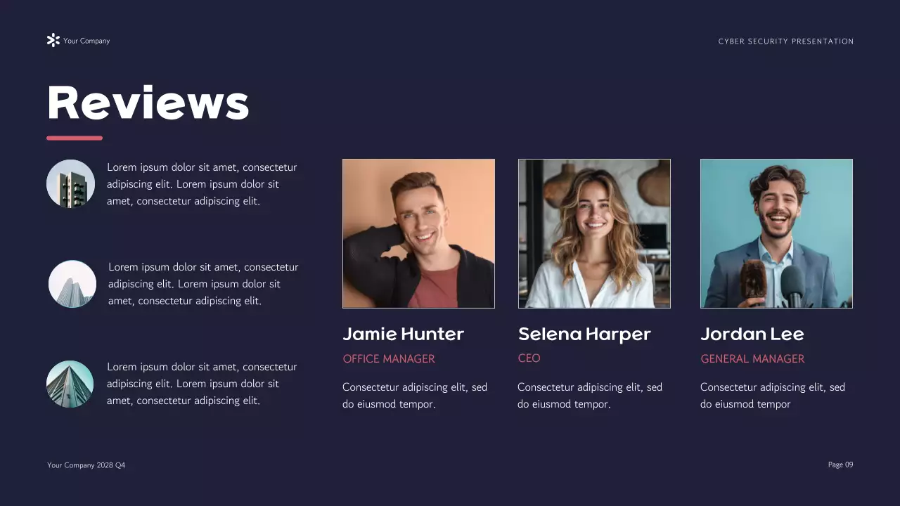 Navy Modern Cybersecurity Pitch Presentation