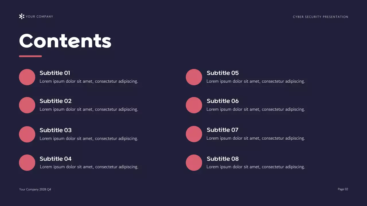 Navy Modern Cybersecurity Pitch Presentation