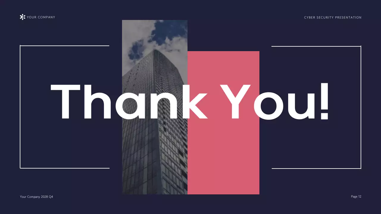 Navy Modern Cybersecurity Pitch Presentation