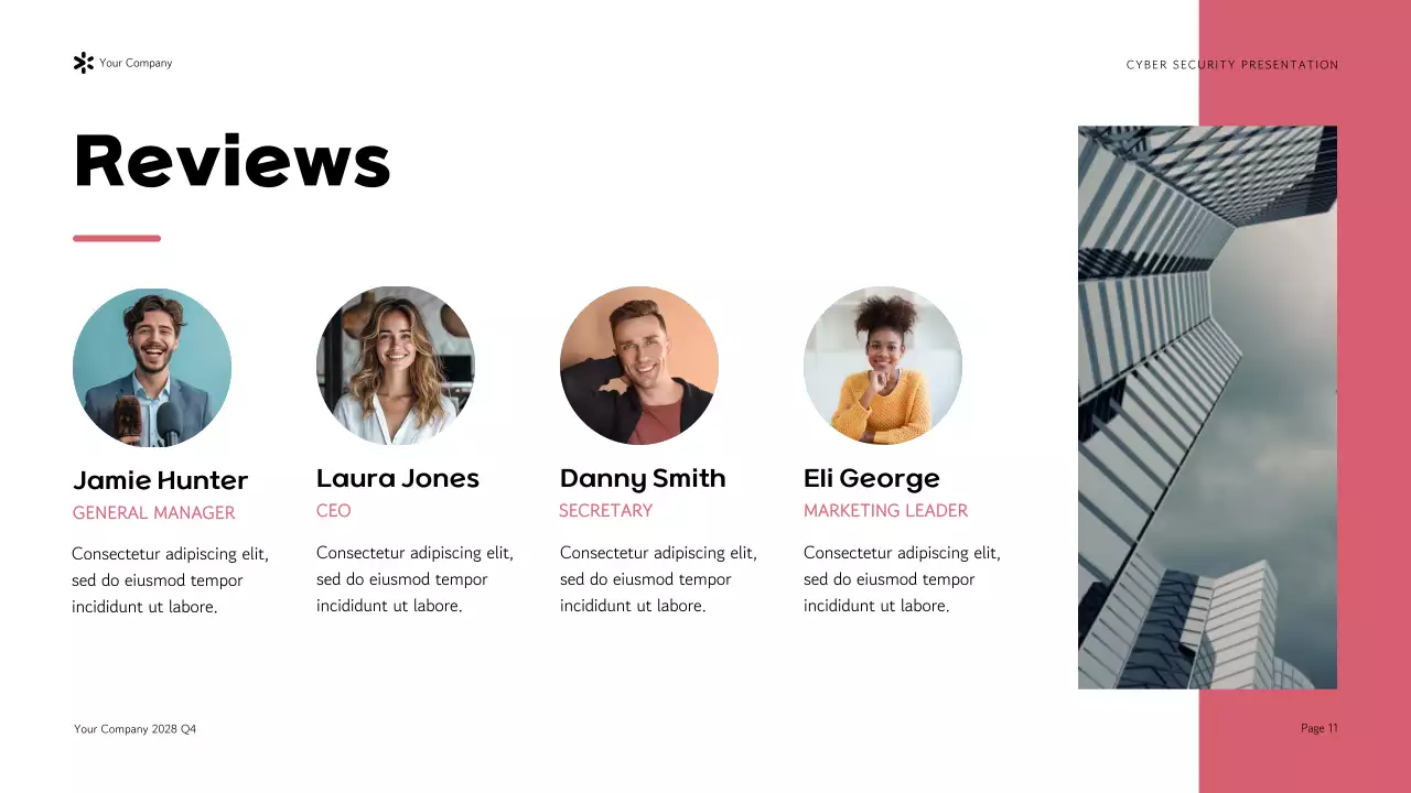 Navy Modern Cybersecurity Pitch Presentation