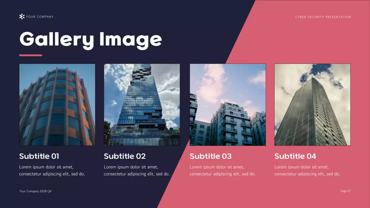 Navy Modern Cybersecurity Pitch Presentation