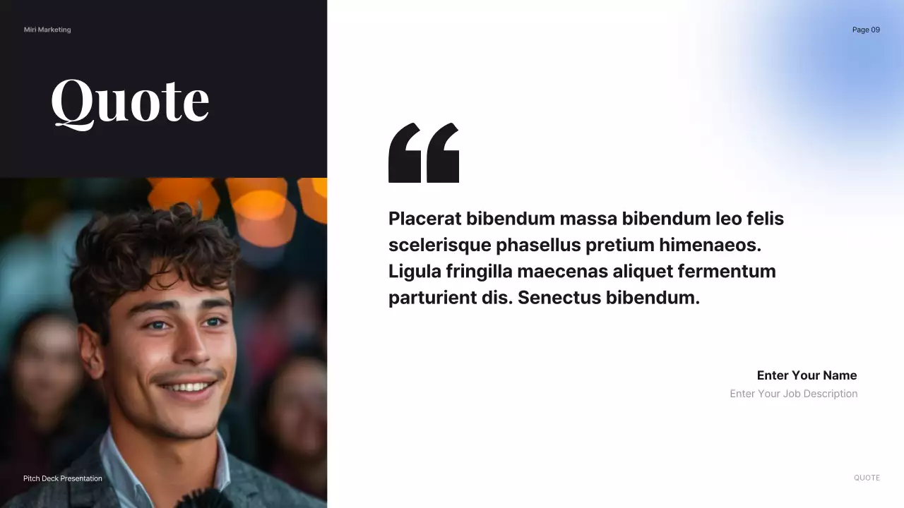 Black Professional Company Introduction Presentation