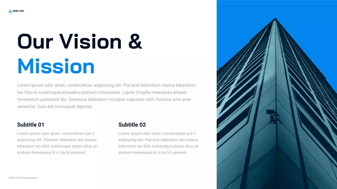 Blue Modern Company Introduction Presentation