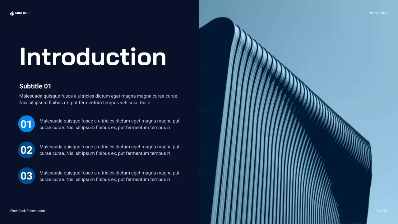 Blue Modern Company Introduction Presentation