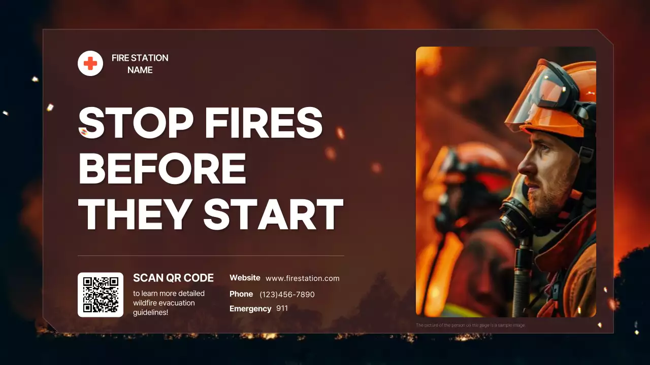 Red Modern Wildfire Guideline Presentation