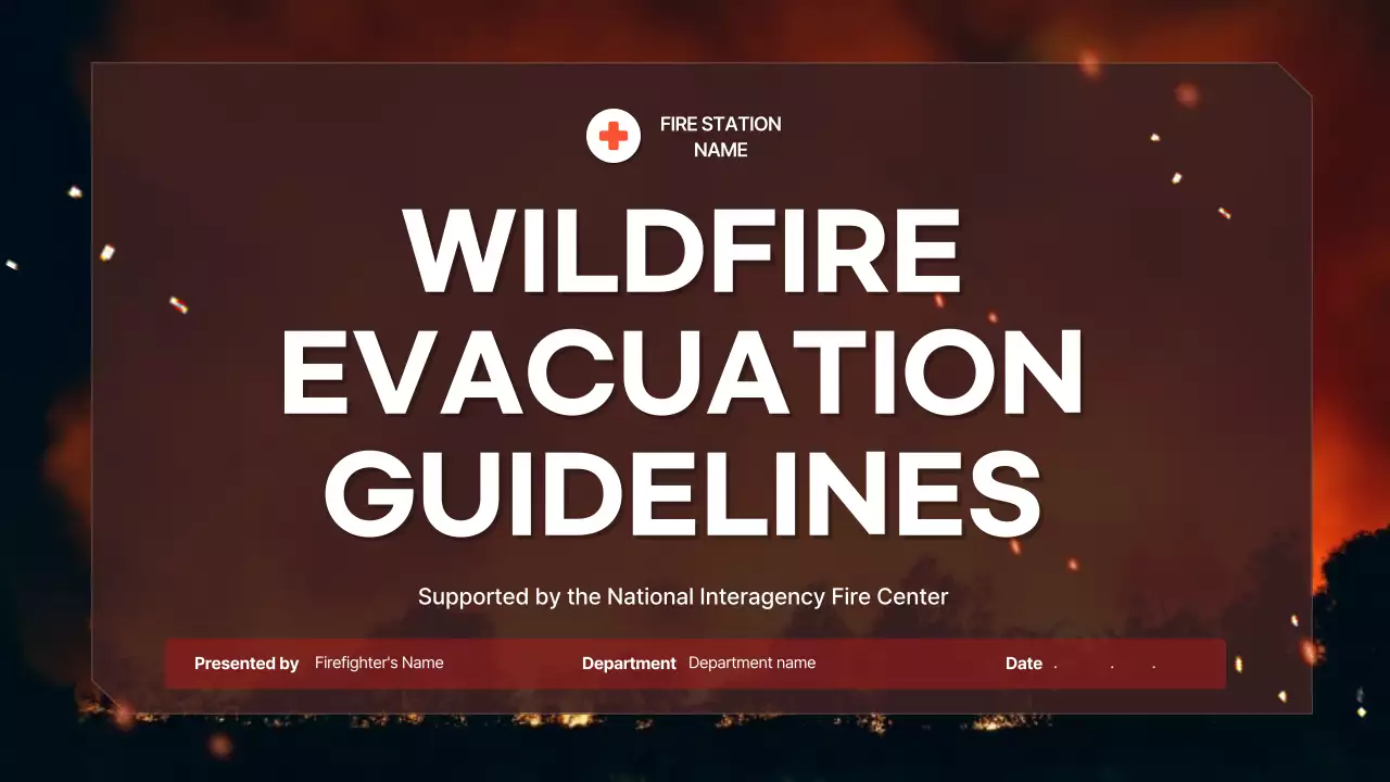 Red Modern Wildfire Guideline Presentation