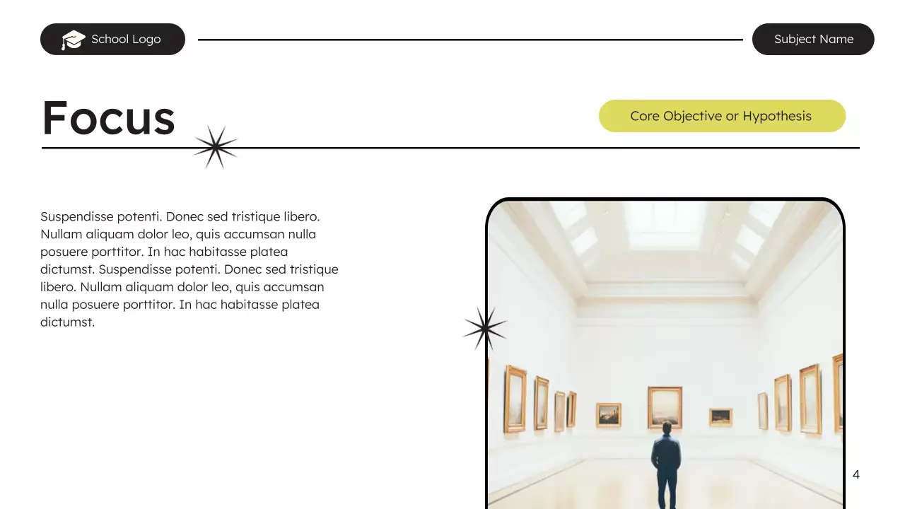 Yellow Clean Academic Presentation