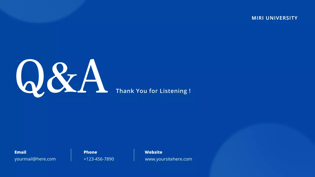 Blue Professional Academic Presentation