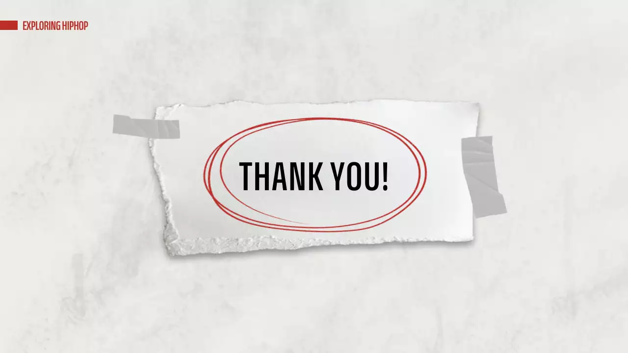 Red Retro Hip-Hop Guide Presentation