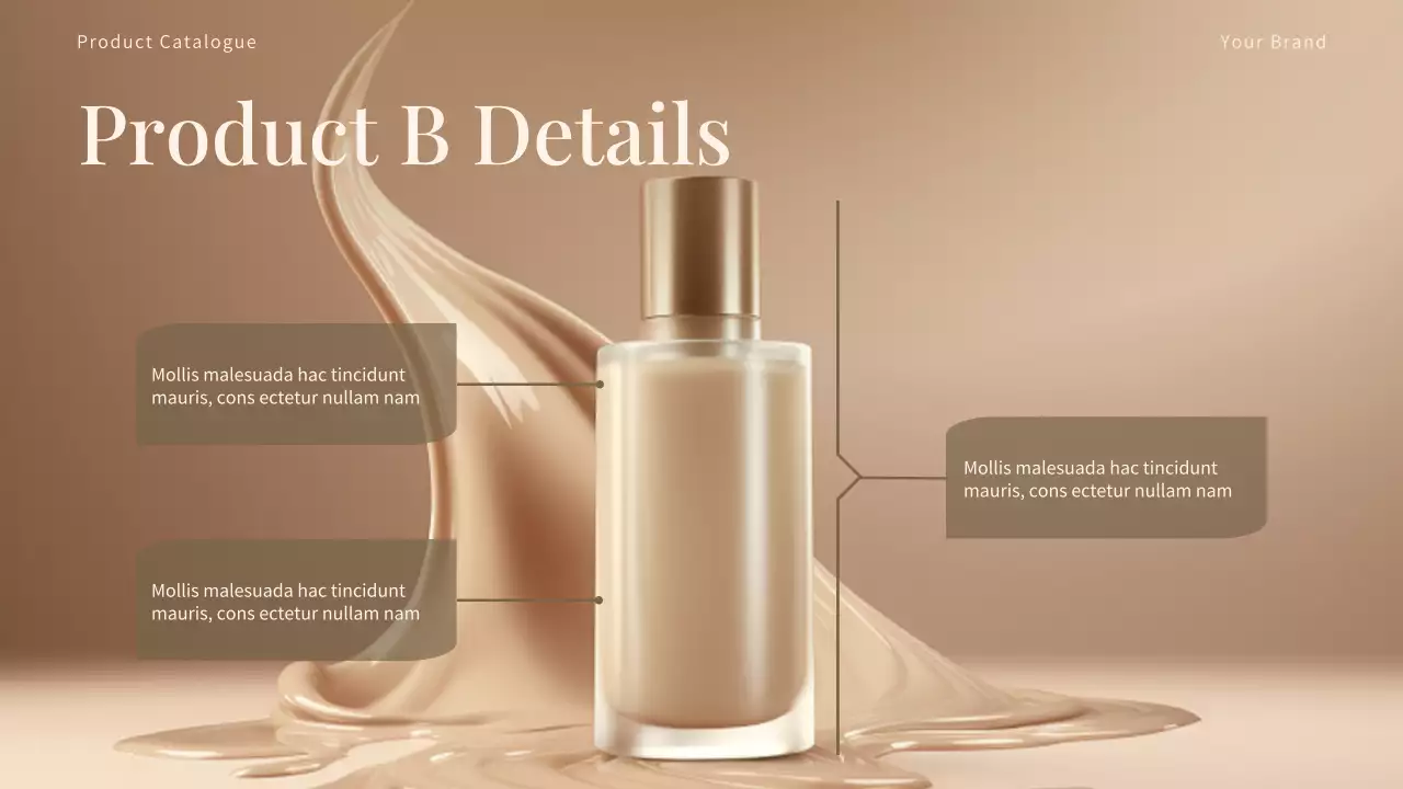 Beige Elegant Beauty Product Catalog Presentation
