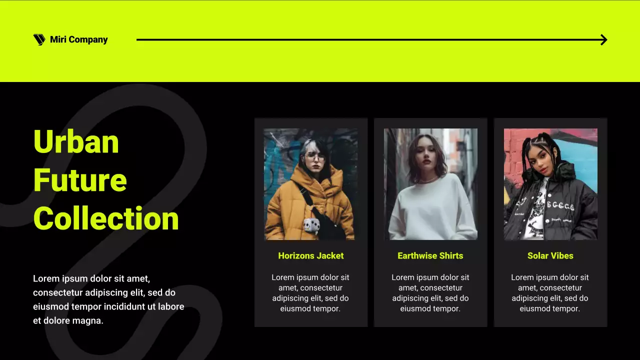 Neon Trendy Fashion Product Catalog Presentation