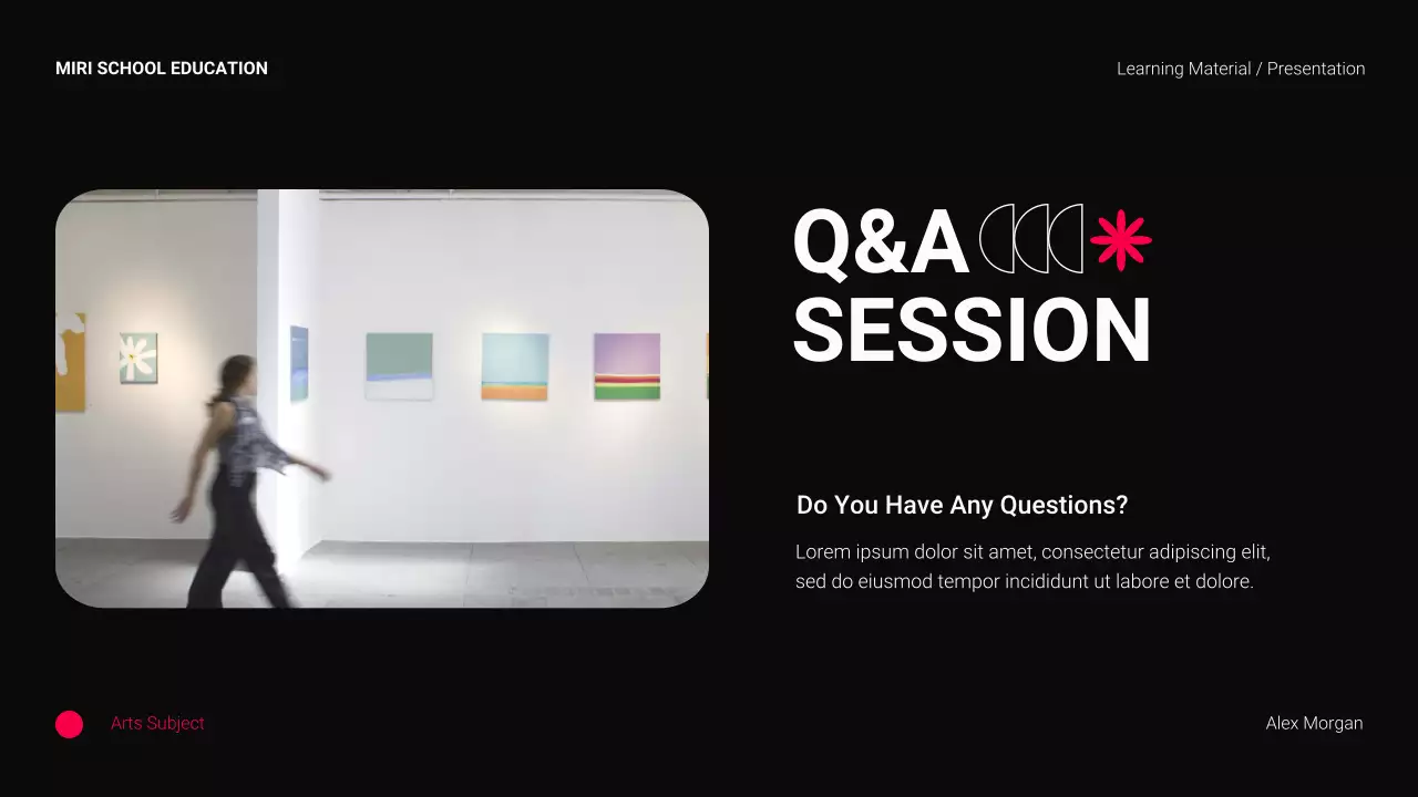 Black Modern Academic Presentation