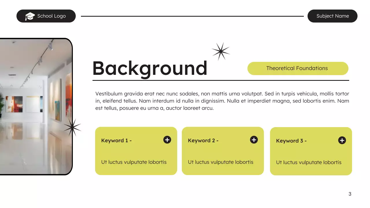 Yellow Clean Academic Presentation