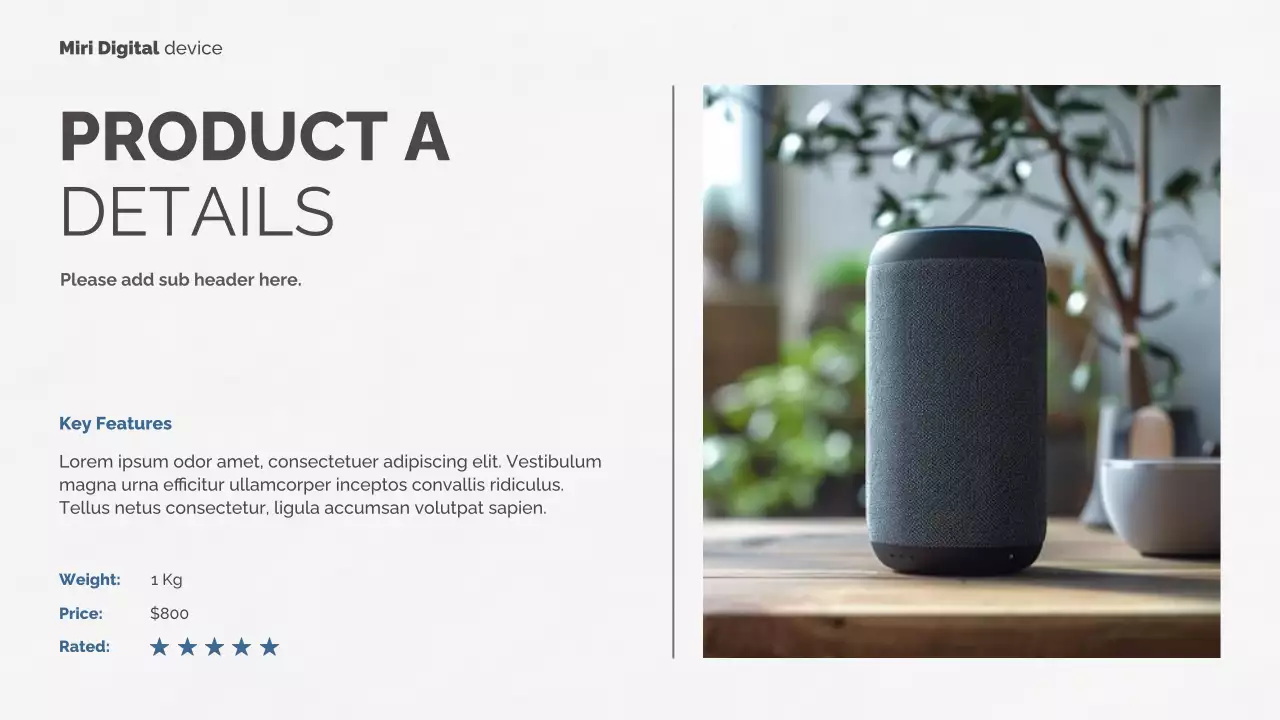 White Modern Product Catalog Guide Presentation