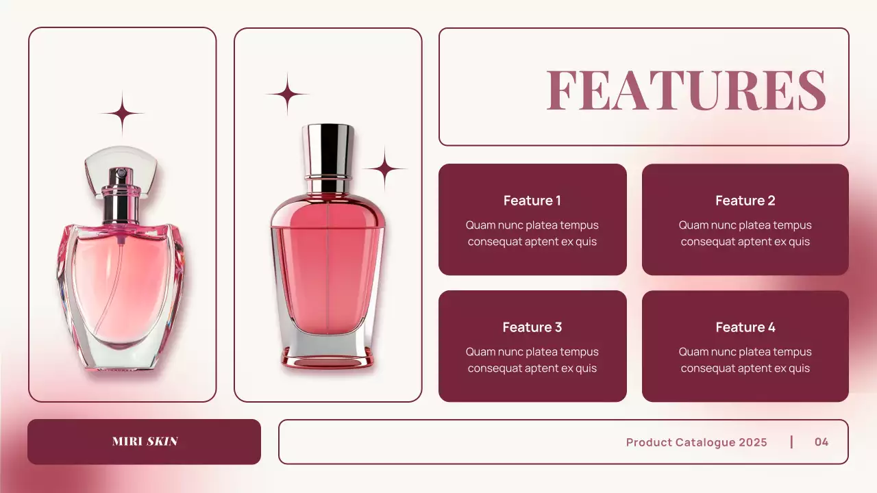 Pink Elegant Perfume Product Catalogue Presentation