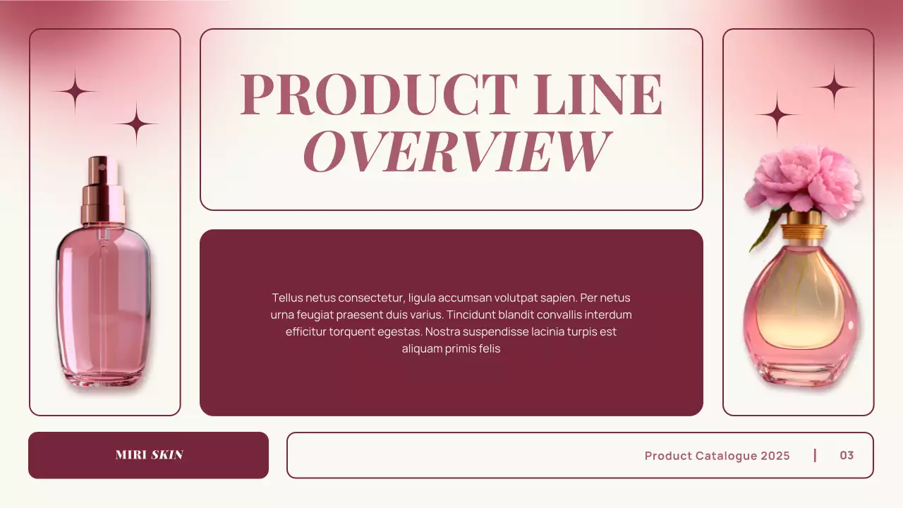 Pink Elegant Perfume Product Catalogue Presentation