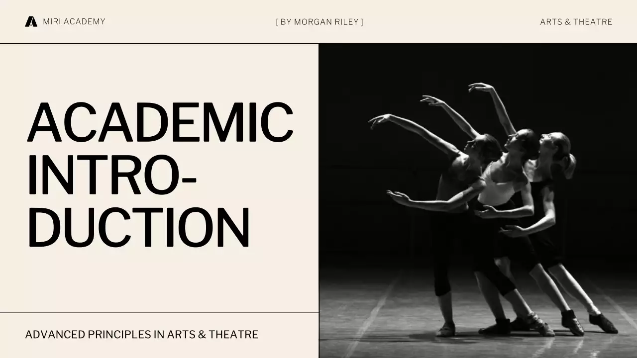 Beige Classic Arts Guide Presentation