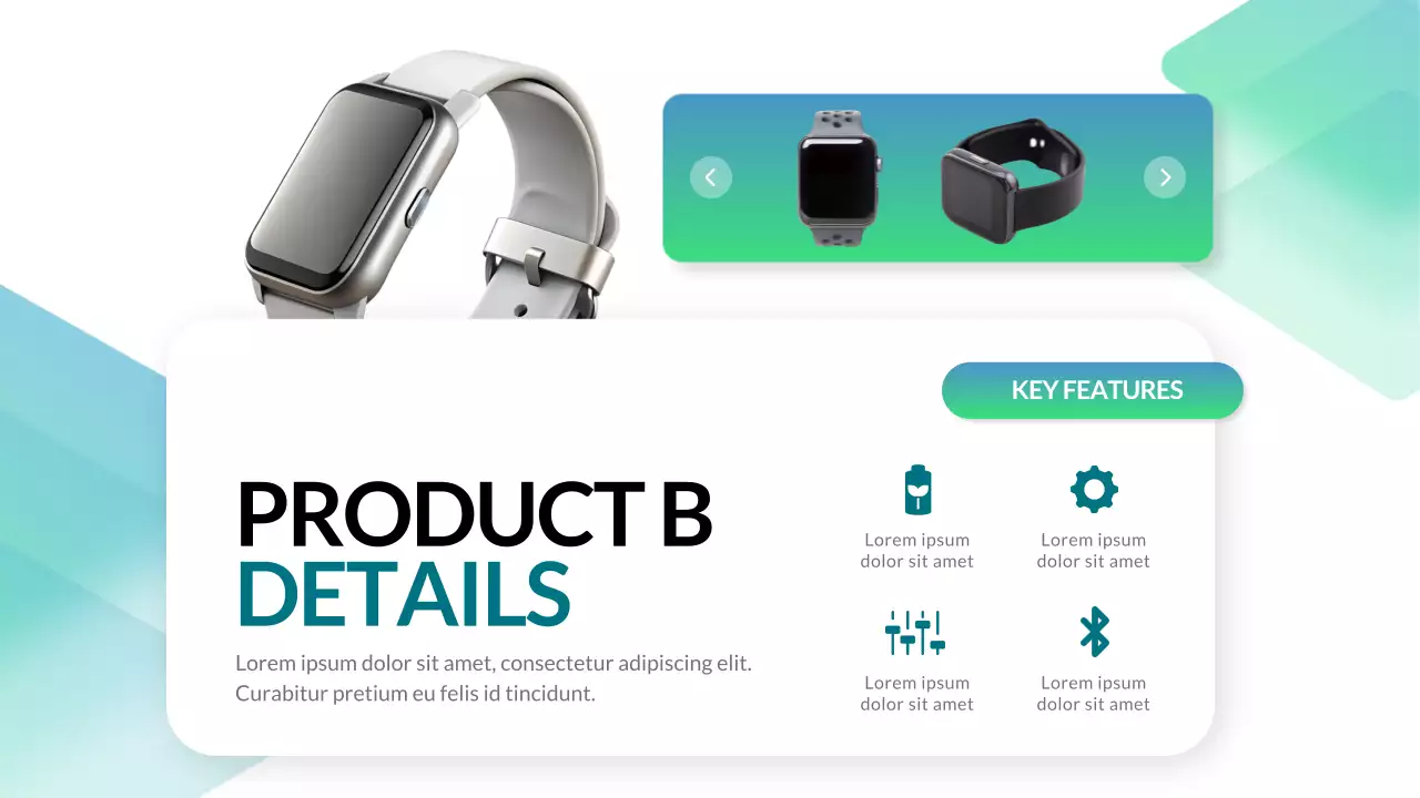 Green Modern Smartwatch Product Catalogue Presentation