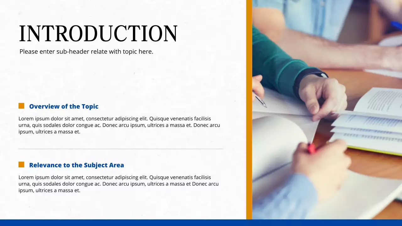 Blue Professional Academic Presentation