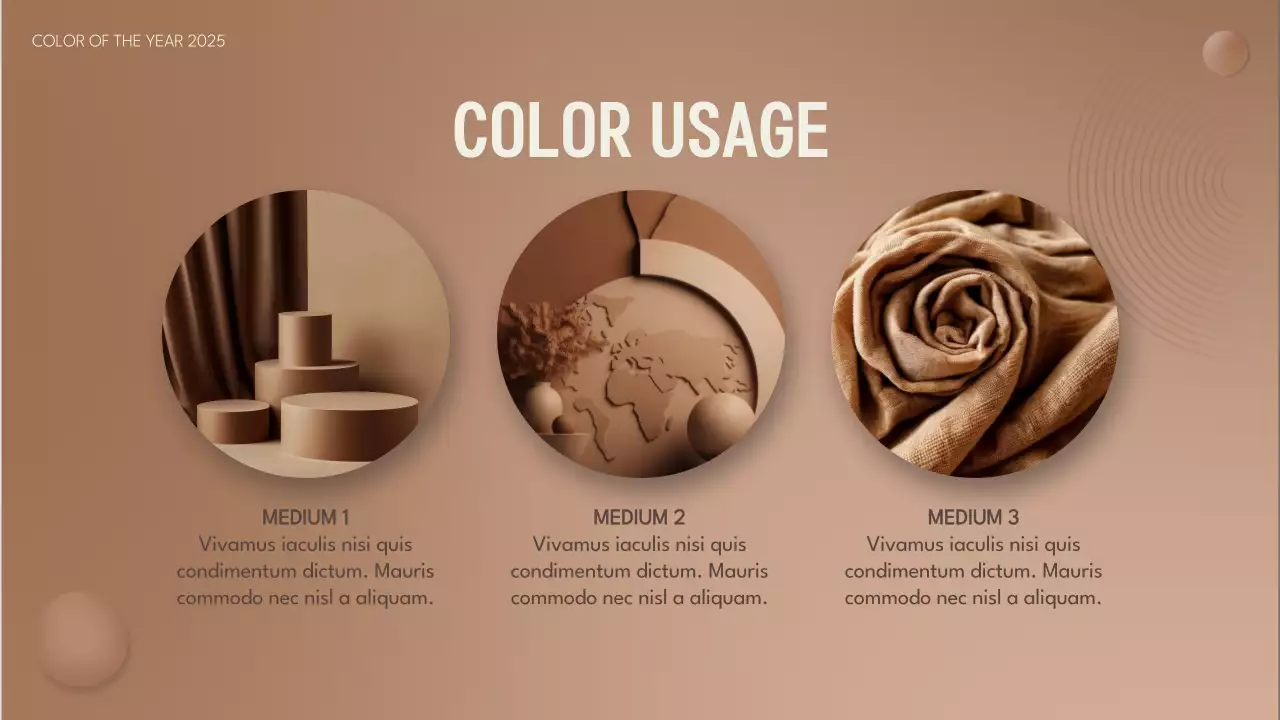 Brown Minimal Color Trend Report Presentation