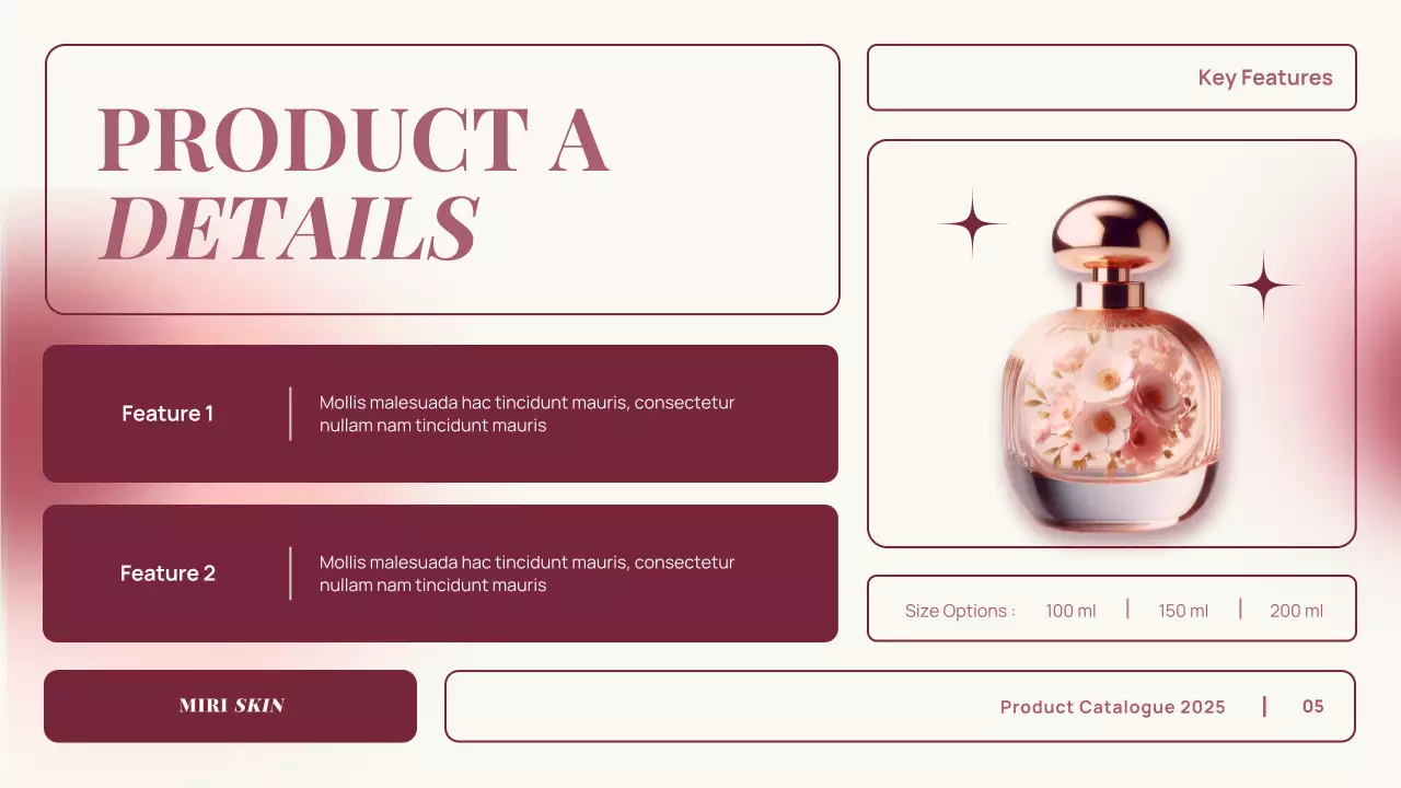 Pink Elegant Perfume Product Catalogue Presentation