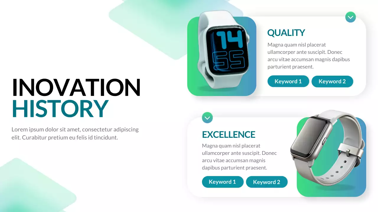 Green Modern Smartwatch Product Catalogue Presentation