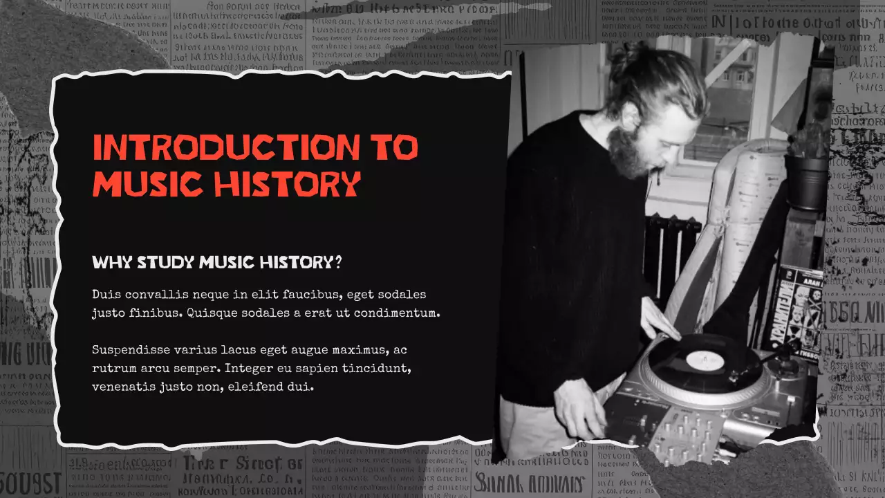 Black Retro Hiphop Presentation