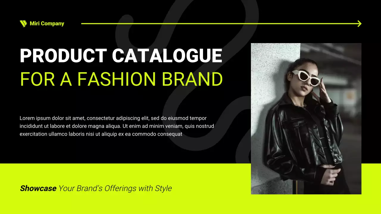 Neon Trendy Fashion Product Catalog Presentation