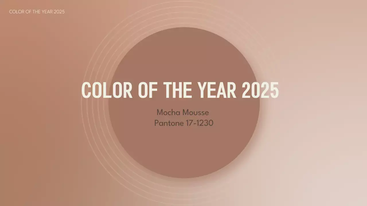 Brown Minimal Color Trend Report Presentation