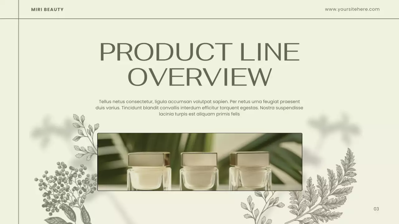 Sage Elegant Beauty Product Catalog Presentation