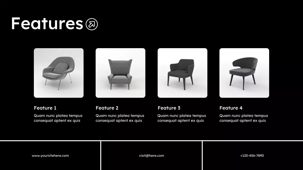 White Modern Furniture Product Catalogue Presentation