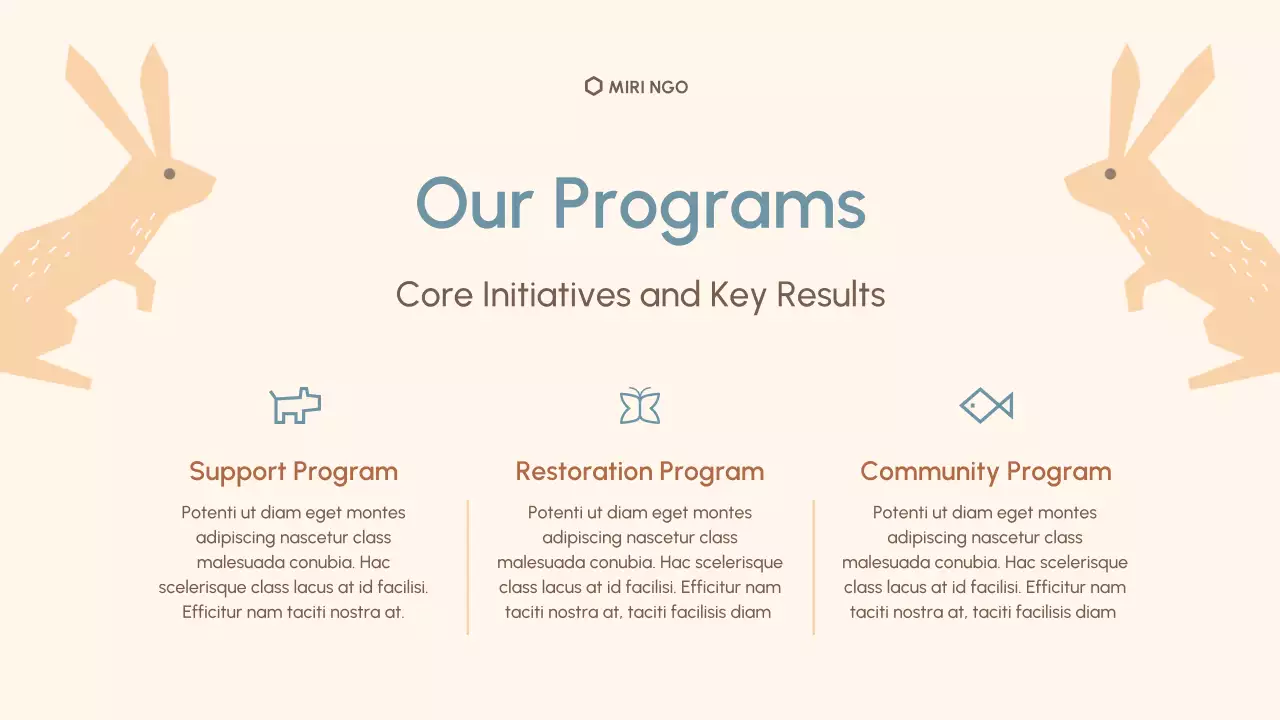 Beige Simple Non-Profit Brief Presentation