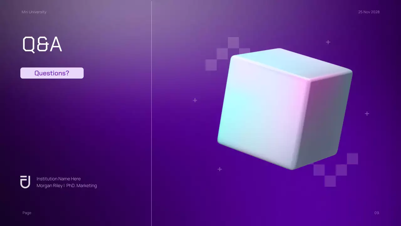 Purple Modern Marketing Course Presentation