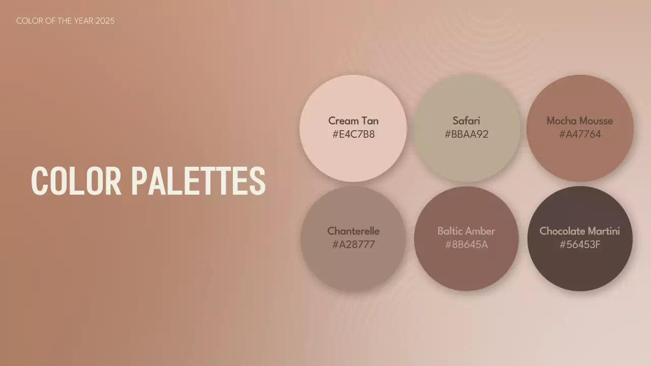 Brown Minimal Color Trend Report Presentation