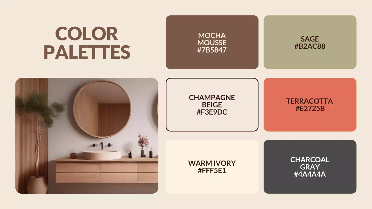 Brown Modern Color Trend Report Presentation