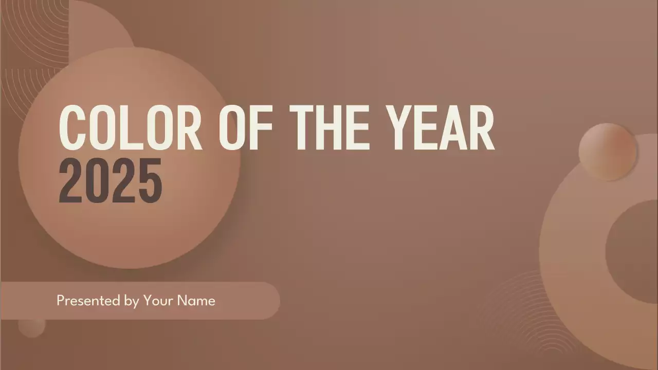 Brown Minimal Color Trend Report Presentation