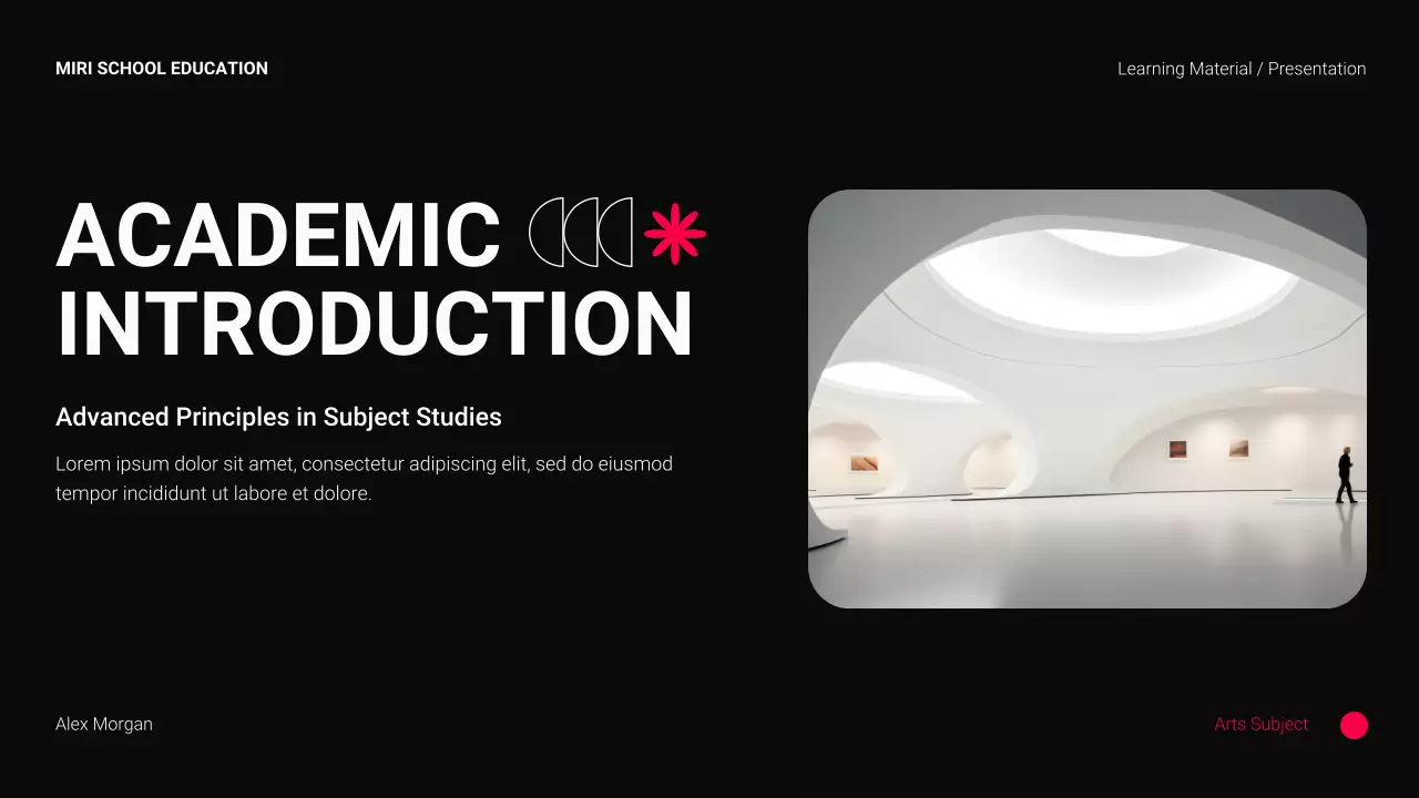 Black Modern Academic Presentation