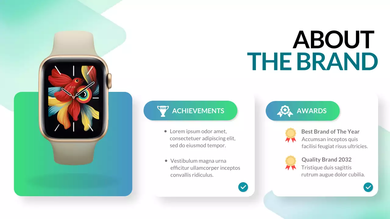 Green Modern Smartwatch Product Catalogue Presentation