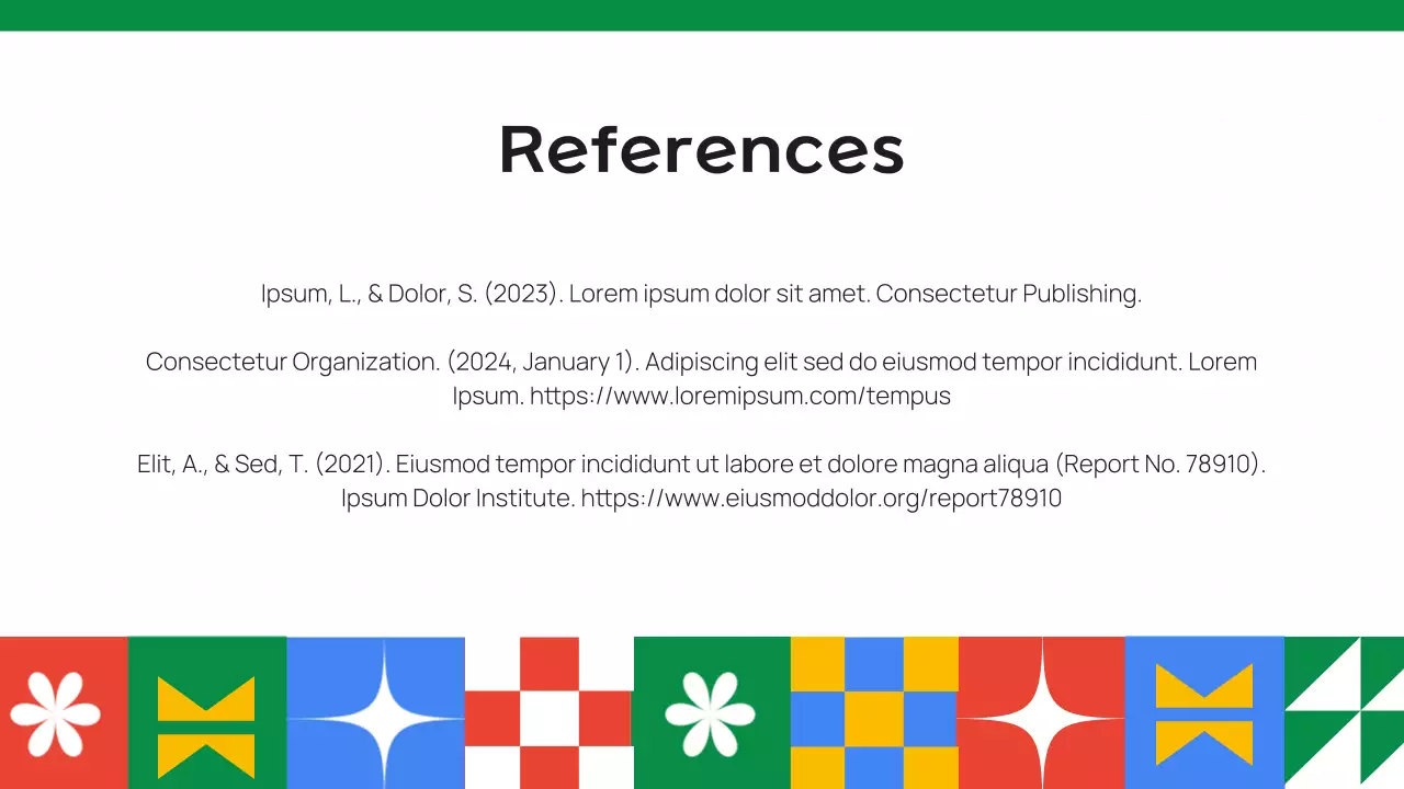 Colorful Geometric Education Presentation