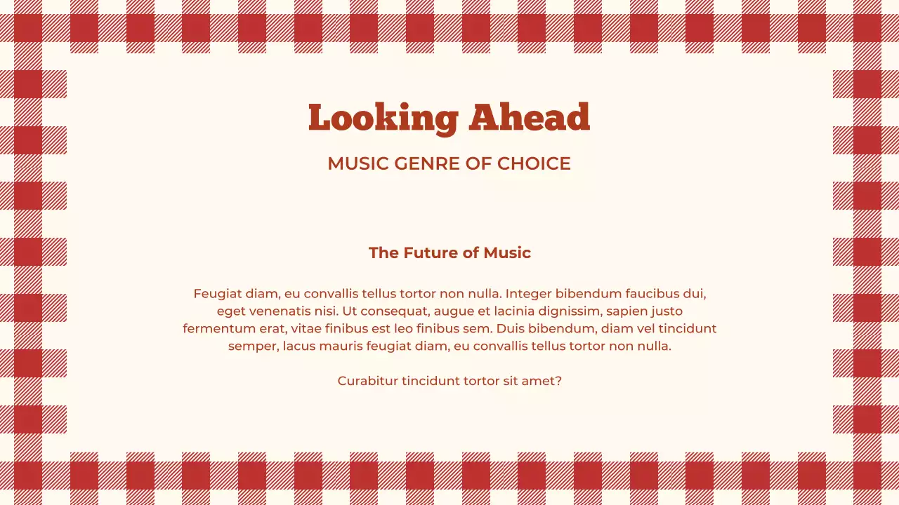 Red Traditional Music Presentation