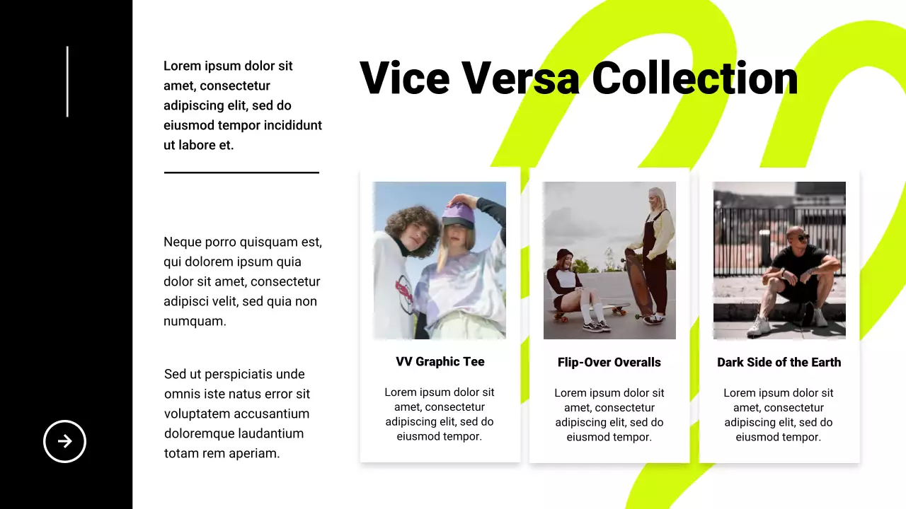 Neon Trendy Fashion Product Catalog Presentation