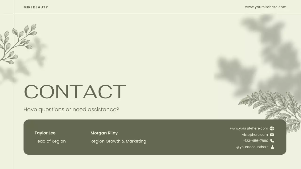 Sage Elegant Beauty Product Catalog Presentation