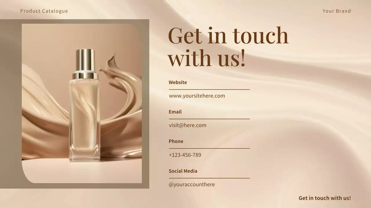 Beige Elegant Beauty Product Catalog Presentation