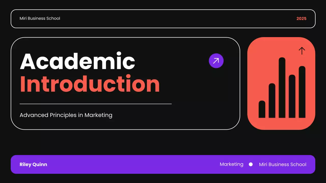 Black Modern Academic Course Presentation