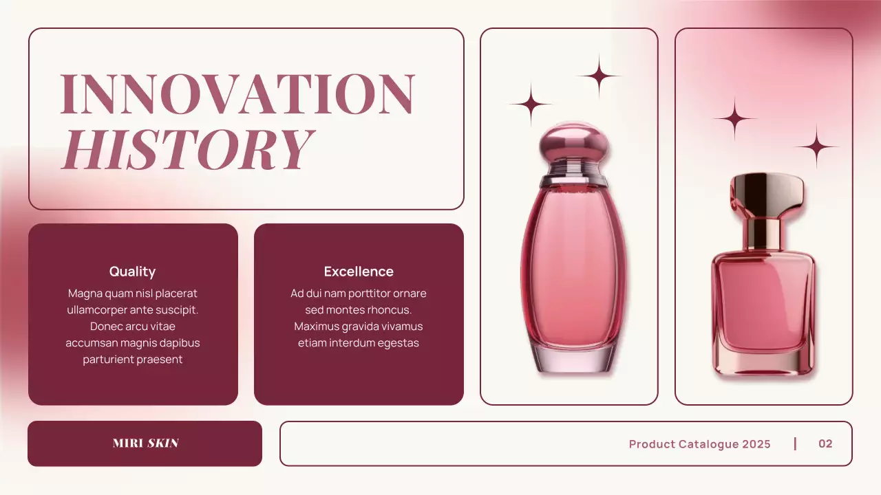 Pink Elegant Perfume Product Catalogue Presentation