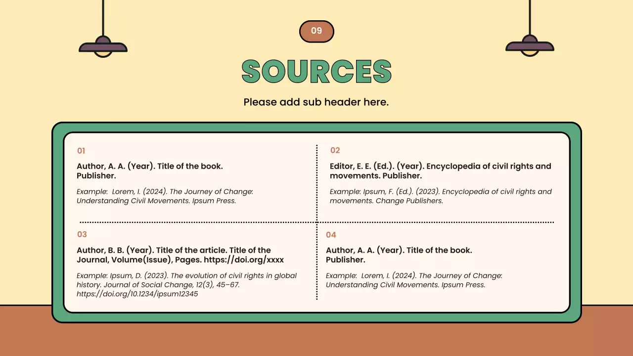 Beige Minimal Civil Movements History Presentation