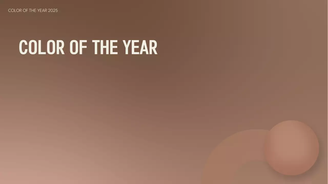 Brown Minimal Color Trend Report Presentation