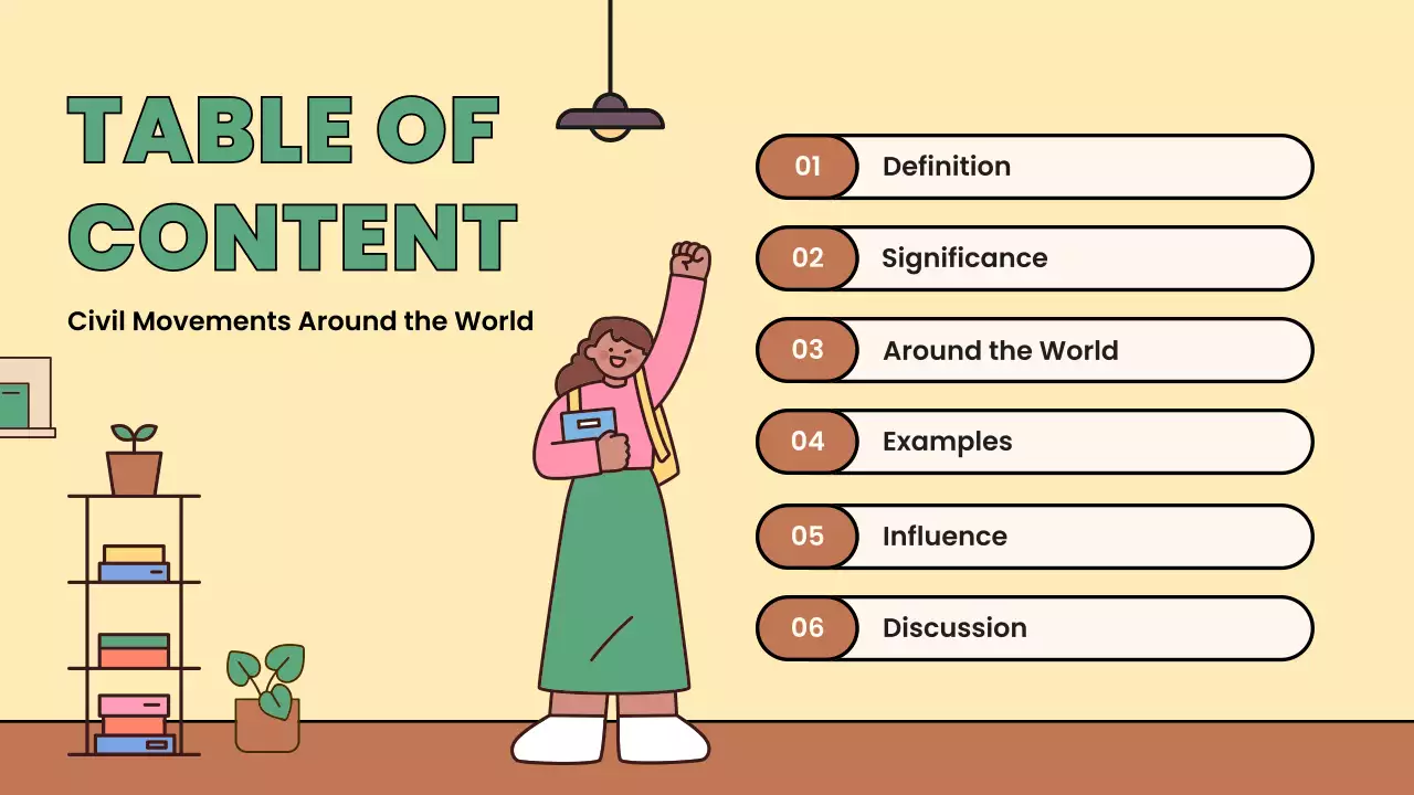 Beige Minimal Civil Movements History Presentation