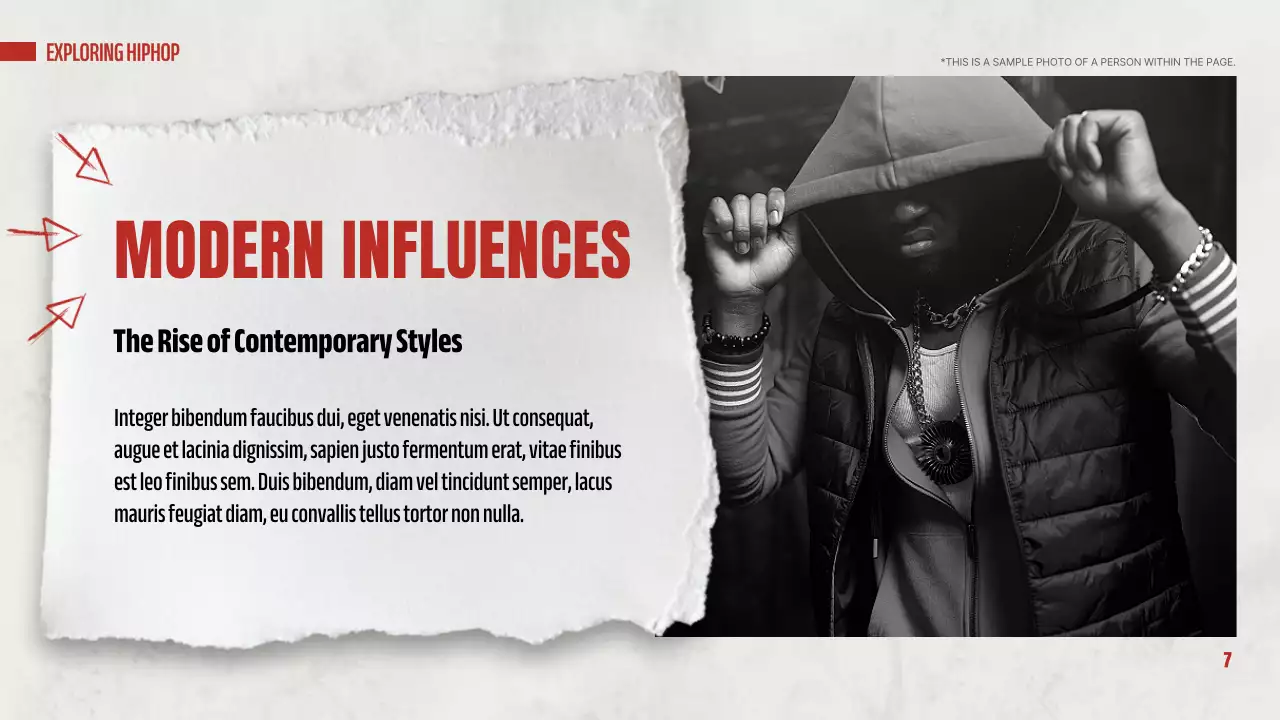 Red Retro Hip-Hop Guide Presentation